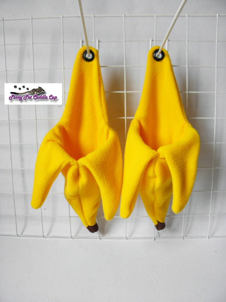Sugar Glider and Small Pets Yellow Banana Pouch
