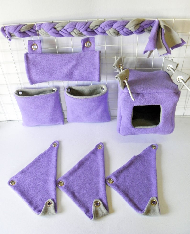 Sugar Glider and Small Pets Plain Color Cage Set