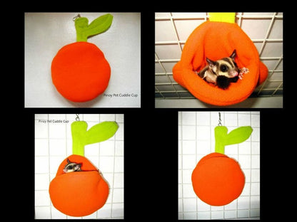 Sugar Glider and Small Pets Orange Pouch