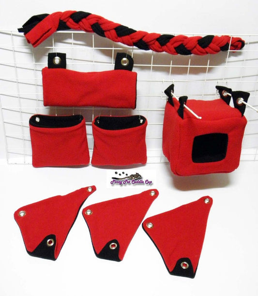 Sugar Glider and Small Pets Plain Color Cage Set