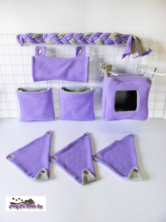 Sugar Glider and Small Pets Plain Color Cage Set